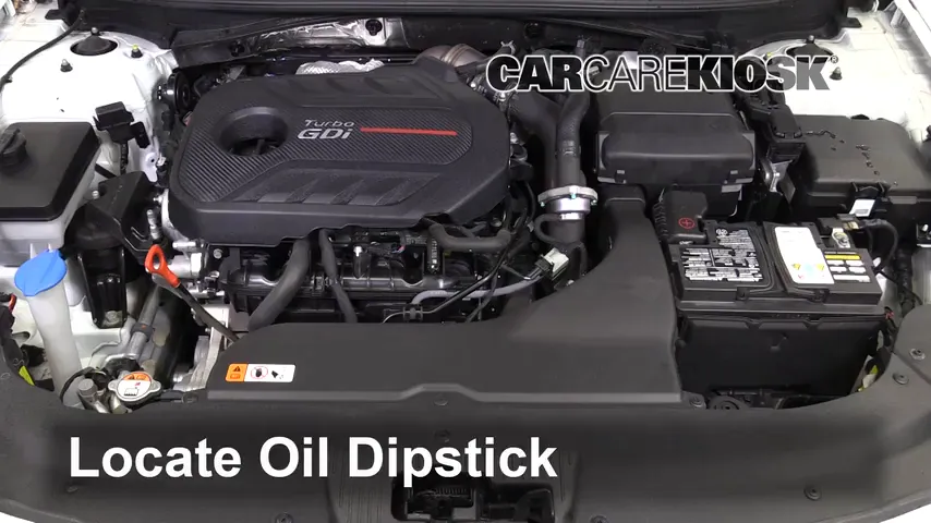 2017 Hyundai Sonata Sport 2.0T 2.0L 4 Cyl. Turbo Oil Check Oil Level